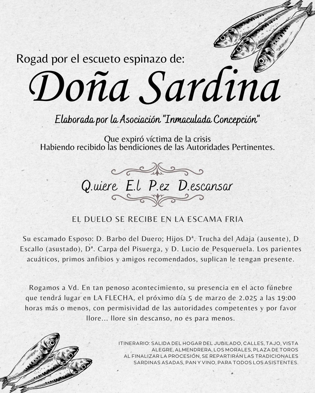 Cartel Doña Sardina 