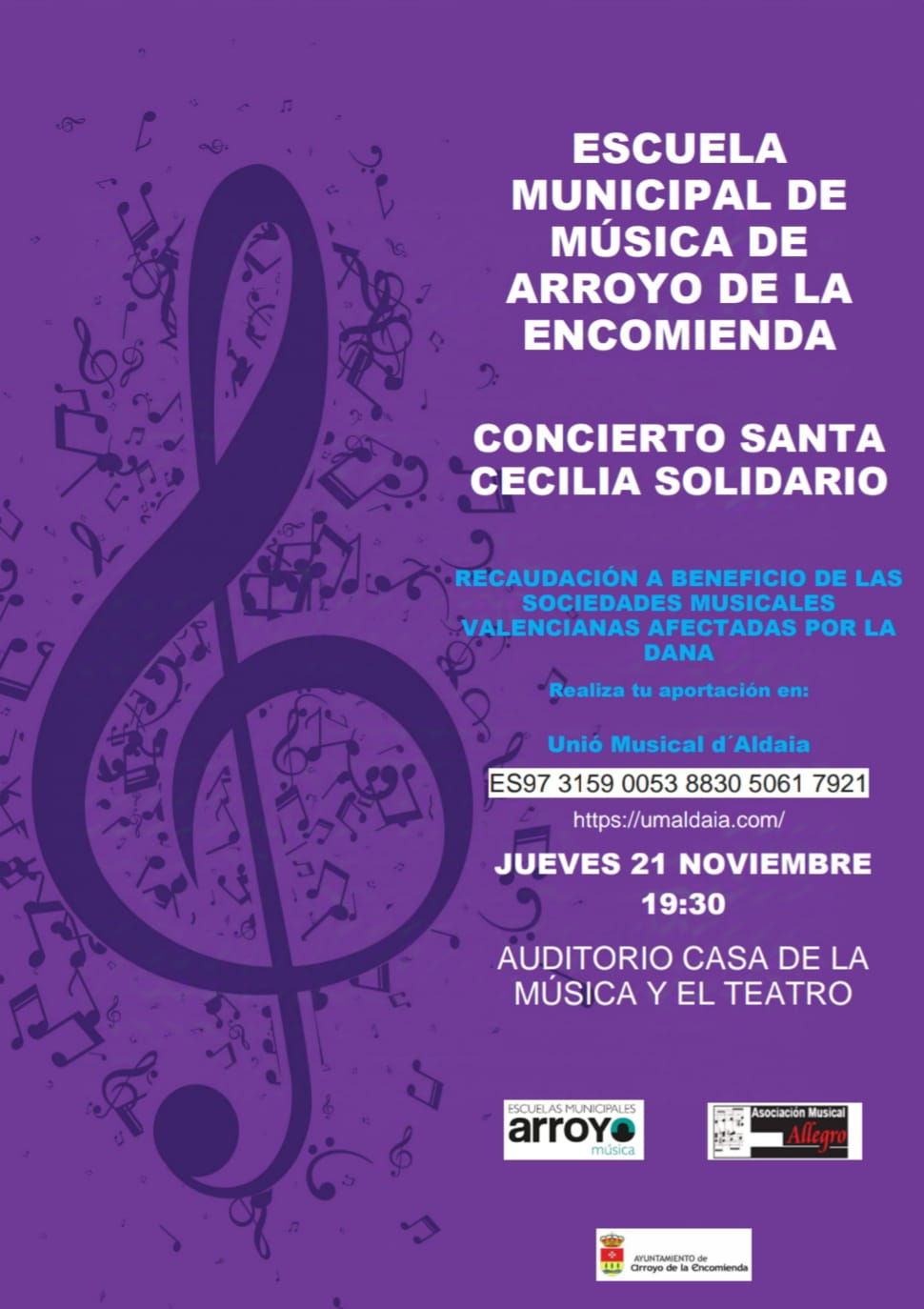 Cartel Santa Cecilia Solidario